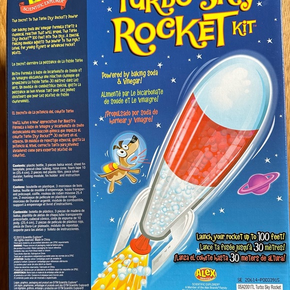 Turbo Sky Rocket kit - powered by baking soda. - Picture 2 of 2